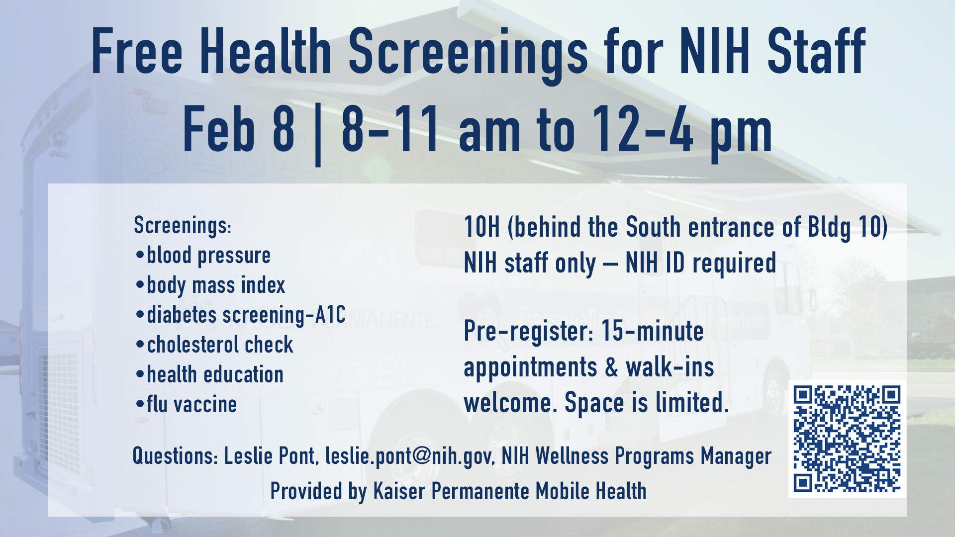 WellnessNIH Biometric Screenings with Kaiser Permanente Mobile
